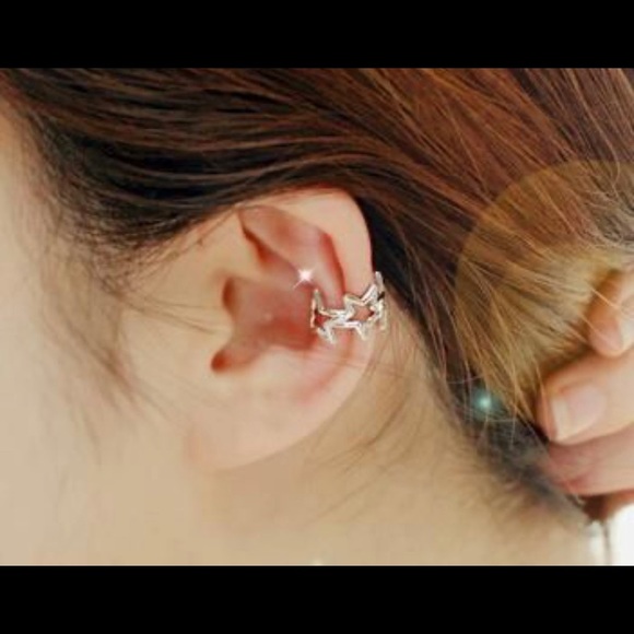 Jewelry - Stars Single Ear Cuff Clip Earrings